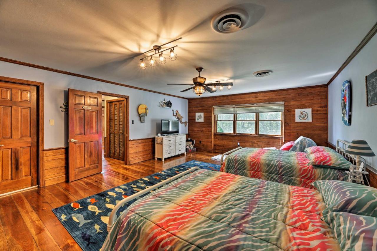 Bayfront Blounts Creek Home Private Beach And Dock! Whichard Beach Exteriör bild
