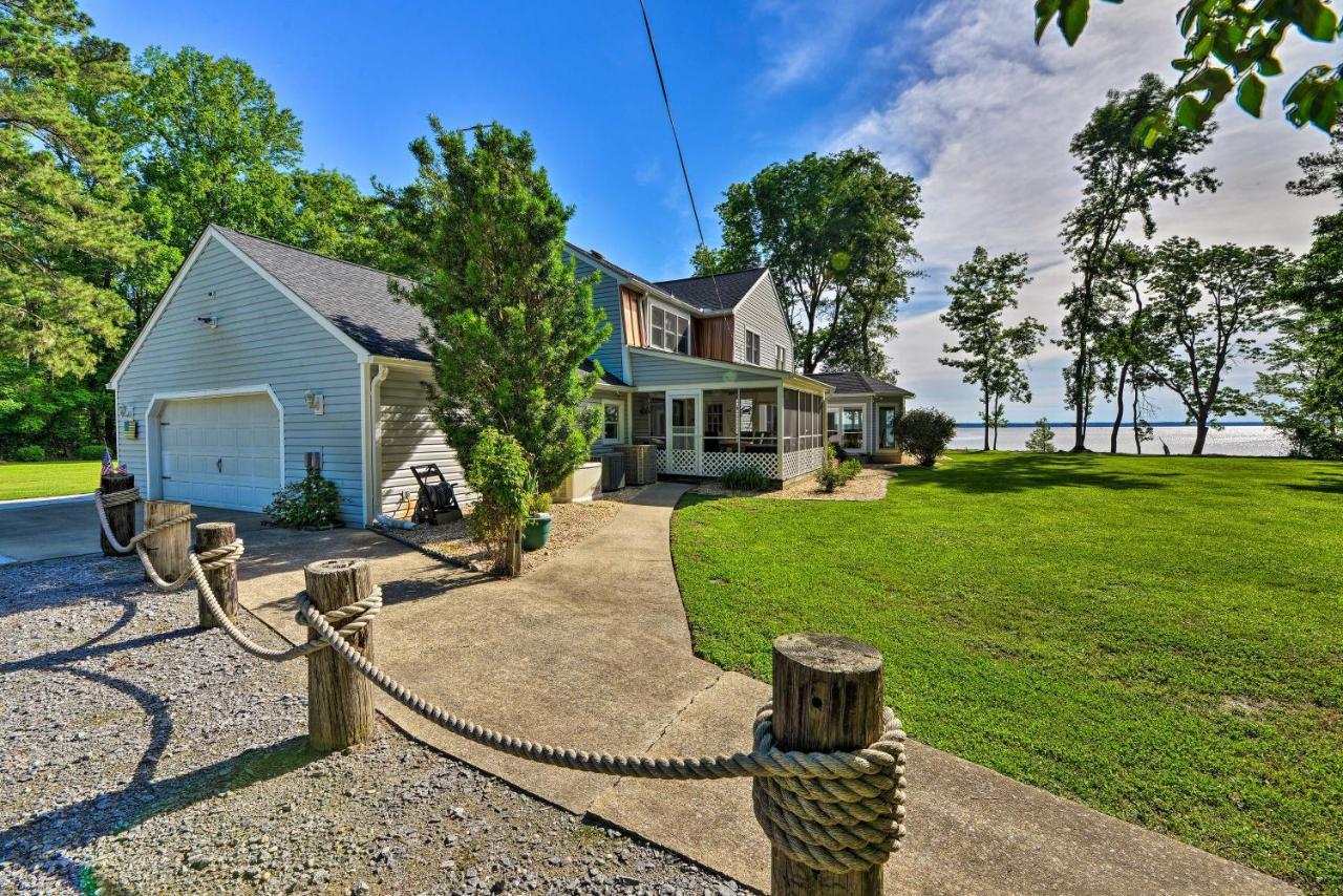 Bayfront Blounts Creek Home Private Beach And Dock! Whichard Beach Exteriör bild