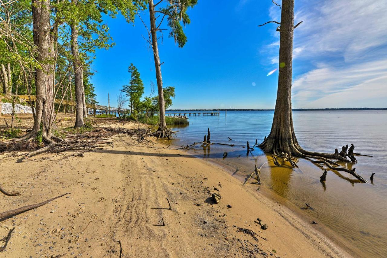 Bayfront Blounts Creek Home Private Beach And Dock! Whichard Beach Exteriör bild