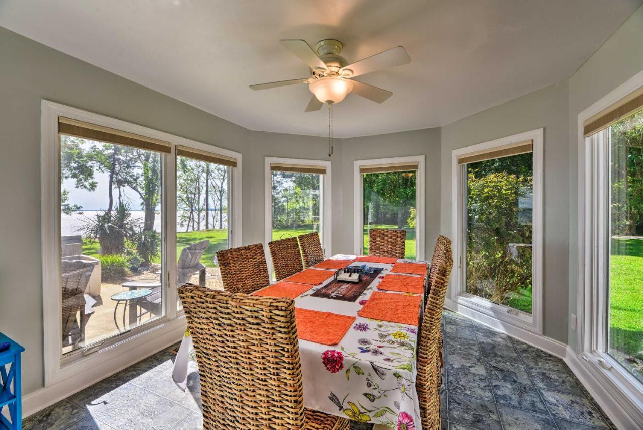 Bayfront Blounts Creek Home Private Beach And Dock! Whichard Beach Exteriör bild