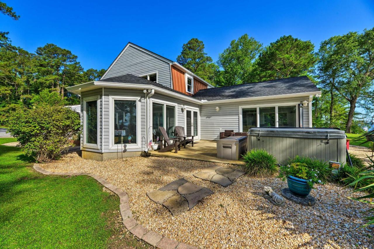 Bayfront Blounts Creek Home Private Beach And Dock! Whichard Beach Exteriör bild